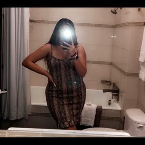 SNAKEPRINT DRESS